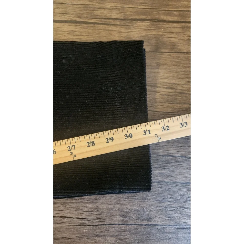 Madewell Mens Black Corduroy Straight Leg Pleated Trousers‎ Size 30X31 NWT